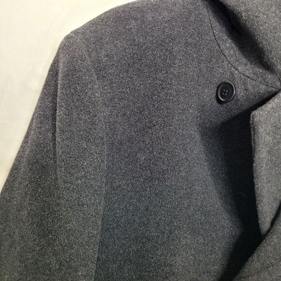 John Varvatos Gray Wool Blend Peacoat Size 48R - Picture 5 of 10